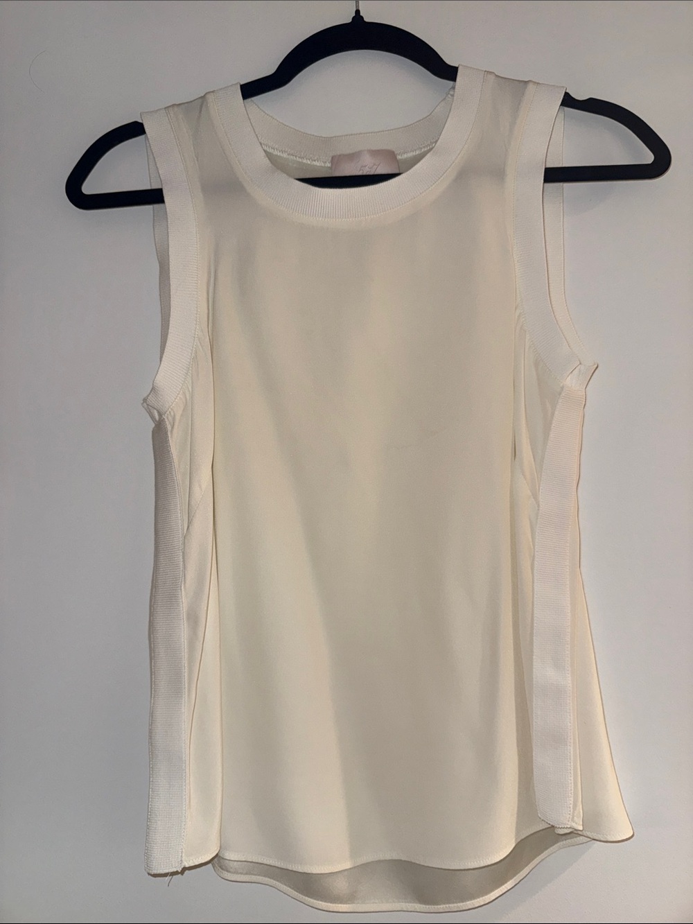 Cinq a sept Sleeveless Ivory Tank Top